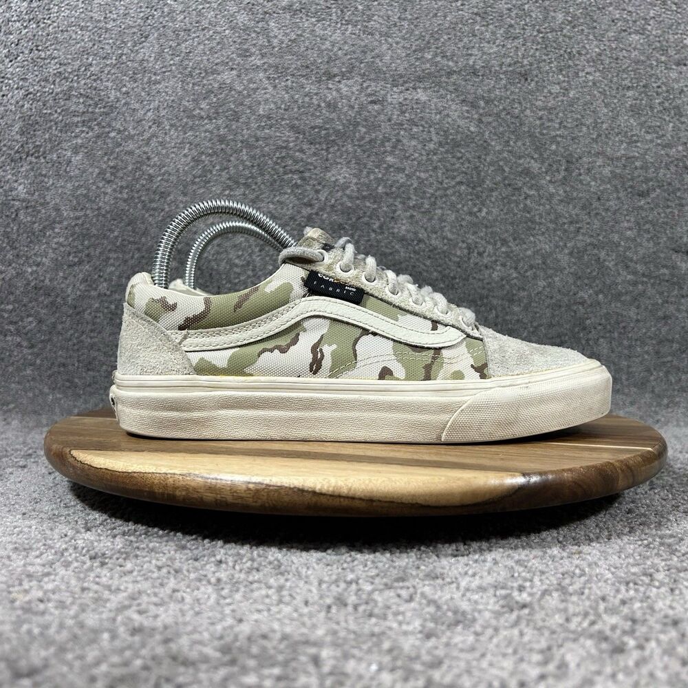 Vans Old Skool Cordura Women’s Size 8 Asparagus Camo Athletic Skate Shoes Used